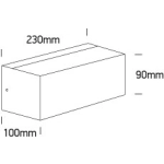 Indoor/Outdoor Wall Light 67518/AN IP65 ONE LIGHT
