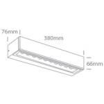 67526A2/W/W WHITE WALL 9W WW IP65 230V One Light