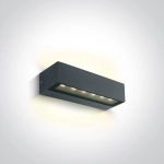 67526B1/AN/W ANTHRACITE WALL 2x6W WW IP65 230V One Light