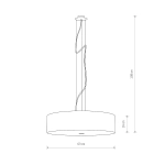 Lampa wisząca VIVIANE GRAY 6773 Nowodvorski - zdjęcie dodatkowe 4
