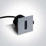Oświetlenie schodowe Indoor/Outdoor Decorative Wall Recessed Aluminium 68004/AL/W ONE LIGHT