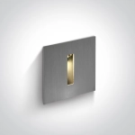 Oświetlenie schodowe Indoor/Outdoor Decorative Wall Recessed Aluminium 68004/AL/W ONE LIGHT