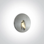 Oświetlenie schodowe Indoor/Outdoor Dark Light Wall Recessed 68030/AL/W IP54 ONE LIGHT