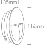 Oprawa wpuszczana Outdoor Dark Light Wall Recessed Die cast 68068/AN/W IP65 ONE LIGHT
