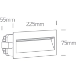 Oprawa wpuszczana Outdoor Dark Light Wall Recessed Die cast 68068C/G/W IP65 ONE LIGHT