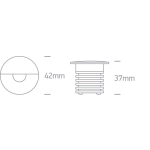 Oświetlenie schodowe Indoor/Outdoor Decorative Wall Recessed Aluminium 68070/B/W ONE LIGHT