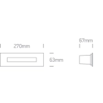 Oprawa wpuszczana Wall Recessed Pro Range 68072C/W IP65 ONE LIGHT