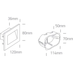 Oprawa wpuszczana The Glass Face Recessed Lights 68076/B/W IP65 ONE LIGHT