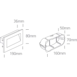 Oprawa wpuszczana The Glass Face Recessed Lights 68076A/B/W IP65 ONE LIGHT