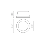 kinkiecik.pl MIA R wpuszczana gipsowa/akryl satynowy 230V E27 2x18W R10444 Rendl light studio