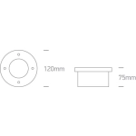 Wpust do gruntu The GX53 Inground Range Stainless steel IP67 69006 ONE LIGHT