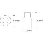 SS316 INGROUND LED 2W WW 30deg 230v IP67 69028A/W ONE LIGHT