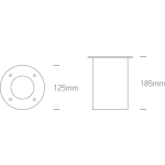 Wpust do gruntu The COB Inground Range Stainless steel IP67 69040/W ONE LIGHT