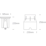 Wpust do gruntu The COB Inground Adjustable Range Stainless steel IP67 69054/W ONE LIGHT