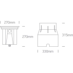 Wpust do gruntu The COB Inground Adjustable Range Stainless steel IP67 69054A/W ONE LIGHT