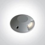 kinkiecik.pl Mauri 69058A/G/W szary zewnętrzny wpust COB LED 3000K IP67 6W 100-240V; nieściemnialny zasilacz LED w zesta