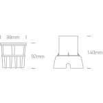Wpust do gruntu The Trimless Inground Range IP67 69060/B/W ONE LIGHT