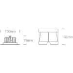 Ruben 7 69066B/W podwodny wpust ze stali nierdzewnej LED 3000K IP68 6x1W 24V; wymagany zasilacz 24V ONE LIGHT
