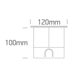 SS316L IP67 INGROUND COB LED 3,5W WW 20deg 230V DARK LIGHT 69070A/W ONE LIGHT