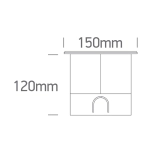 SS316L IP67 INGROUND COB LED 10W WW 20deg 230V DARK LIGHT 69070B/W ONE LIGHT