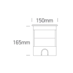 SS316L IP67 INGROUND ADJUSTABLE 3x1,5W WW 36deg 230V DARK LIGHT 69074A/W ONE LIGHT
