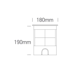 SS316L IP67 INGROUND ADJUSTABLE 9x1,5W WW 36deg 230V DARK LIGHT 69074B/W ONE LIGHT
