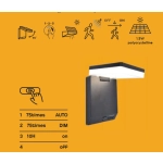 Kinkiet zewnętrzny LED IP44 MOZE 6943101012 LUTEC