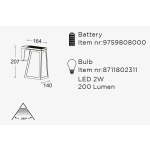 Kinkiet FIA SOLAR - CZUJNIK RUCHU 6990901012 LUTEC
