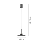 Lampa wisząca Pure Moon Szara 2191-15 Paul Neuhaus - zdjęcie dodatkowe 3