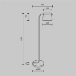 Lampa podłogowa Cabaret MOD170FL-L8BS3K Maytoni - zdjęcie dodatkowe 2