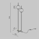 Lampa podłogowa The Sixth Sense Z020FL-L12BK Maytoni - zdjęcie dodatkowe 8