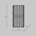 Kinkiet Wall Lamp Facet MOD094WL-01G Maytoni - zdjęcie dodatkowe 6