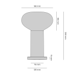 LAMPA STOŁOWA FLO sky S 7000B31_S 1x E14 max 10W Aldex