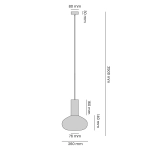 LAMPA WISZĄCA FLO sky M 7000G31_M 1x E14 max 10W Aldex