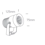 Reflektor The 10W COB Garden Spots Aluminium IP65 7046/AN/W ONE LIGHT