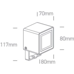 Reflektor The Garden Square Spots IP65 7052/AN/W ONE LIGHT