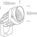 Reflektor LED Garden Spots IP65 7068/B/W ONE LIGHT