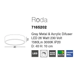 Plafon ALDEA LE41556 Luces Exclusivas - zdjęcie dodatkowe 1