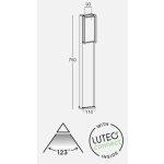 Lampa stojąca QUBO 7193003118 LUTEC