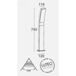 Lampa stojąca KIRA 7288906118 LUTEC