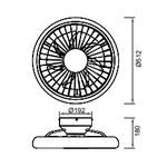 Lampa sufitowa Mantra Turbo 8231MA - zdjęcie dodatkowe 2
