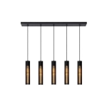 Lampa wisząca LIONEL 5xE27 czarny 73406/05/30 Lucide - zdjęcie produktu