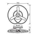 Lampa sufitowa Mantra Algarve 8678MA - zdjęcie dodatkowe 2