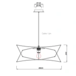 Lampa wisząca Mantra Polinesia 7130MA - zdjęcie dodatkowe 3
