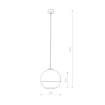 Lampa wisząca GLOBE PLUS M 7606 Nowodorski Nowodvorski - zdjęcie dodatkowe 2