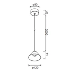 Lampa wisząca Mantra Gruissan 8466MA - zdjęcie dodatkowe 1