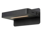 ATKIN Kinkiet LED 1x5W 2700K With USB charging point czarny 77280/05/30 Lucide - zdjęcie dodatkowe 3