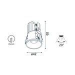 Lampa wpuszczana Mantra Hurgada 8671MA - zdjęcie dodatkowe 1