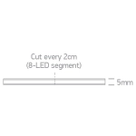 Taśma LED COB STRIP 24V EW 5m ROLL 10W/m 3YW IP20 7843E/EW ONE LIGHT