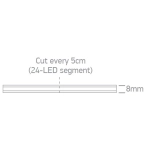 Taśma LED COB STRIP 24V WW 5m ROLL 10,5W/m 3YW IP20 7844E/W ONE LIGHT